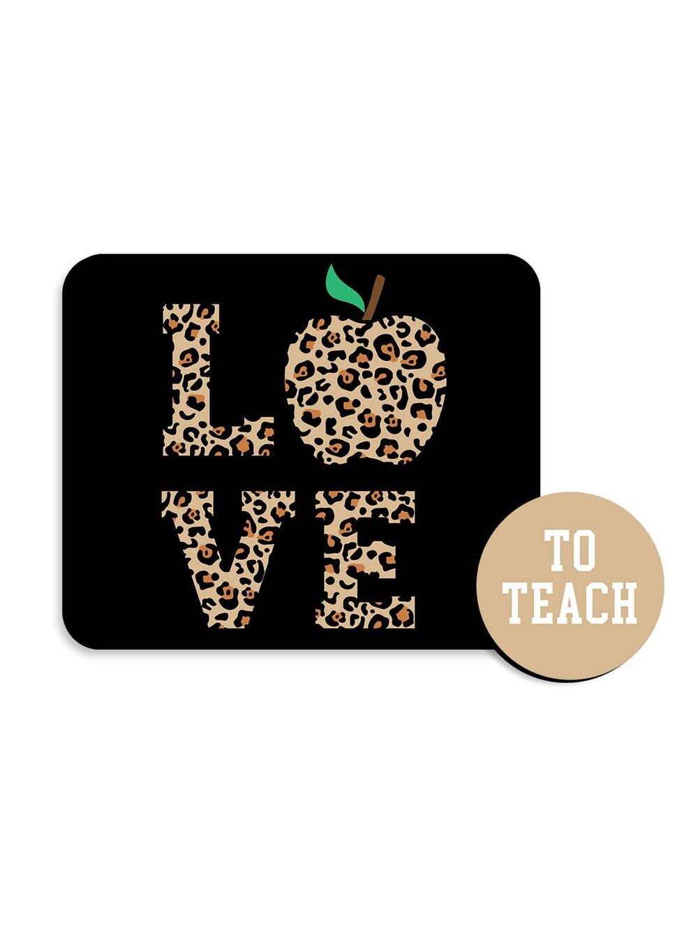 Love to Teach Desk Set – Mouse Pad & Coaster | Viv&Lou